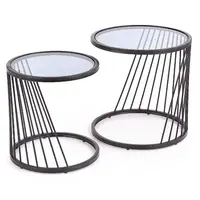 Konferenčný stolík Antilla dymová/čierna