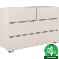 Komoda drevená borovica 4s Skandica Vestre Biely