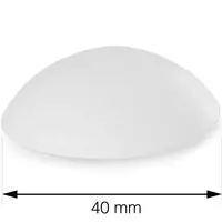 Dveřní zarážka průměr 40 mm samolepicí bílá 6 ks