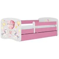 Dětská postel Babydreams+SZ+M růžová 80x160 Balónek