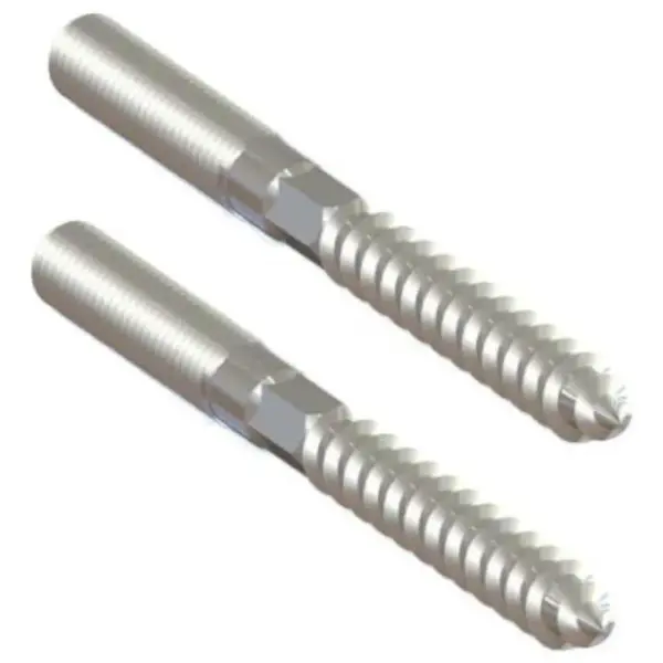 Skrutka dvojzávitová  80 mm M8x30 mm nehrdz. oceľ  Aisi304