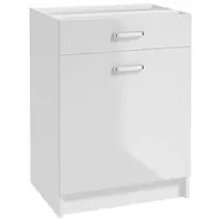 Kuchyňská skříňka Arosa B60 1D1S bílá