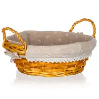 Košík proutěný s ušima Daisy 30x12cm