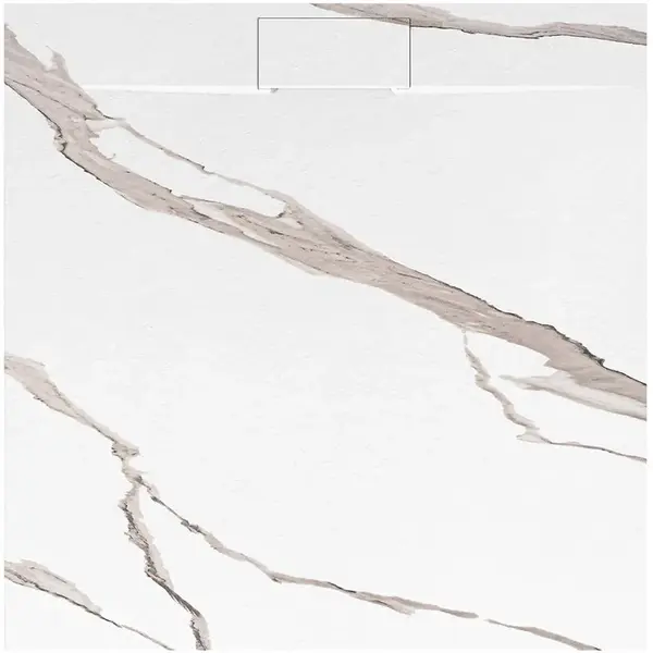 Sprchová vanička čtvercová Bazalt 90x90x2,5 Rea K7002