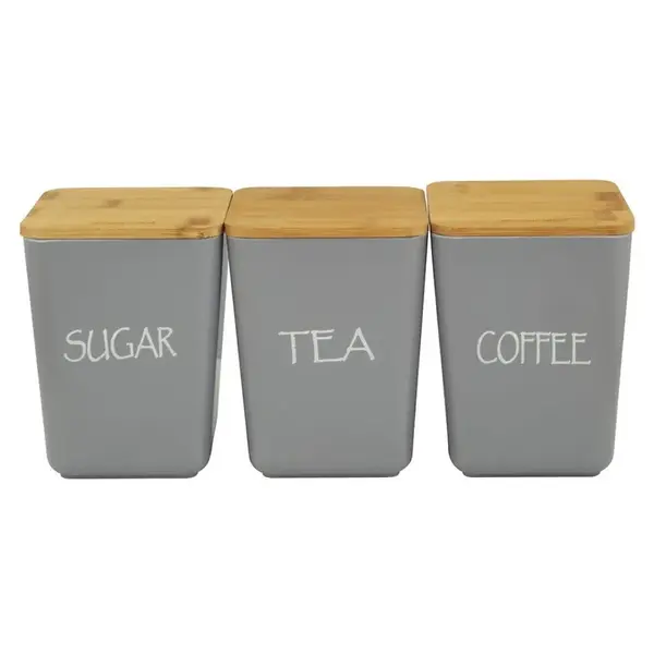 Súprava kuchynských nádob 3 ks sivá