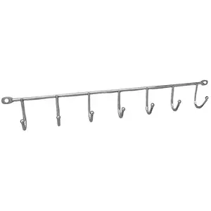 Priskrutkovaný vešiak – chróm e.w7