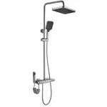 Sprchový systém  termostatický Rea Rob nikel brúsený