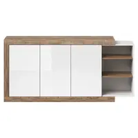 Komoda Sintra 47 dub samdal bílý/dub samdal bílý lesk