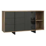 Komoda Gudrid dub flagstaff/černá