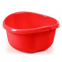 Miska 10l /lamela/červená/2626 kulatá