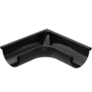 Roh pro okapový žlab vnější 64-359 ocel  150 mm Bryza černá RAL 9005