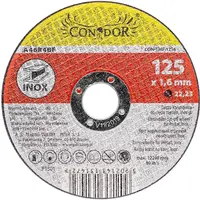 Kotúč korundový, na rezanie kovu, inox, 125 x 1,6 mm, Drel