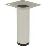 Okrúhla nábytková noha 10 cm biela