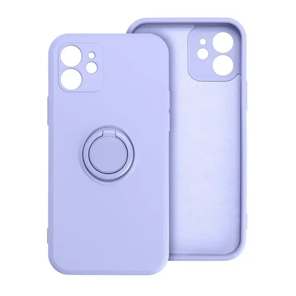 Zadní kryt SILICONE RING Case pro Apple iPhone 16e / 17e, fialová