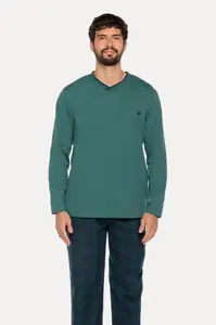 Pánské pyžamo SANTIAGO XXL Zelená