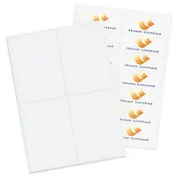 Univerzální print etikety 105x148.5mm, 4ks na listu, pravoúhlé | RAJA