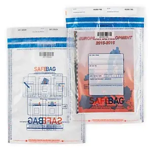 100 x Bezpečnostní obálky 275x375mm, průhledné | SAFEBAG