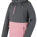Husky Nabbi L XS, dk. grey/pink Dámská outdoor bunda
