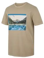 Husky Tee Lake M L, beige Pánské bavlněné triko