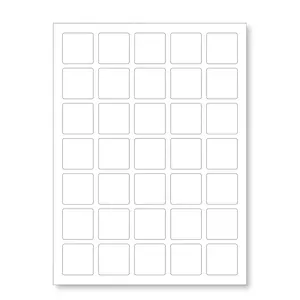Samolepicí etikety 30 x 30 mm, 54 etiket, A4, 100 listů