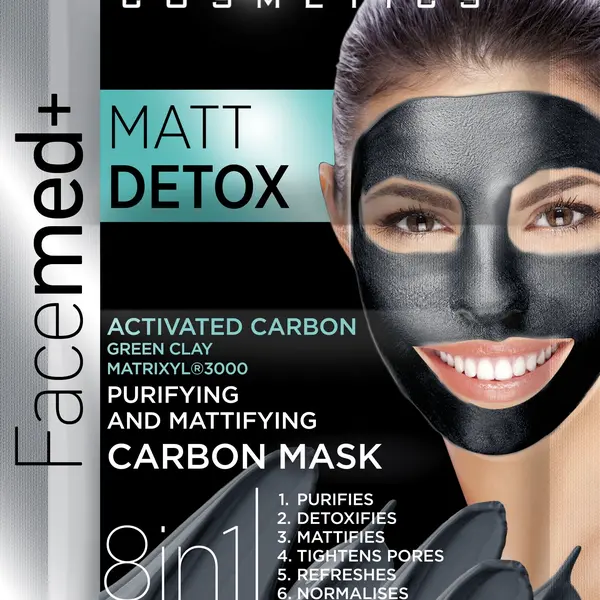 Eveline Facemed+ Matt Detox pleťová maska 2x5 ml
