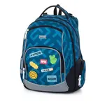 Oxybag STICKERS Školský ruksak, modrá, veľkosť