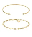 Fossil Slušivý dámsky set pozlátených náramkov Heritage JA7292SET