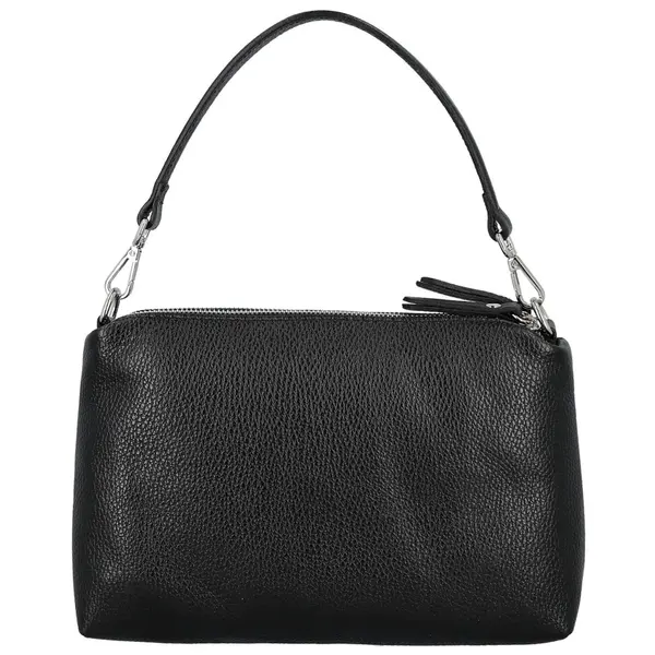 Dámska kožená kabelka na rameno čierna - Delami Vera Pelle Sussan