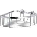 tesa Rohový košík do sprchy Aluxx stredný, chróm, 92 x 192 x 200 mm