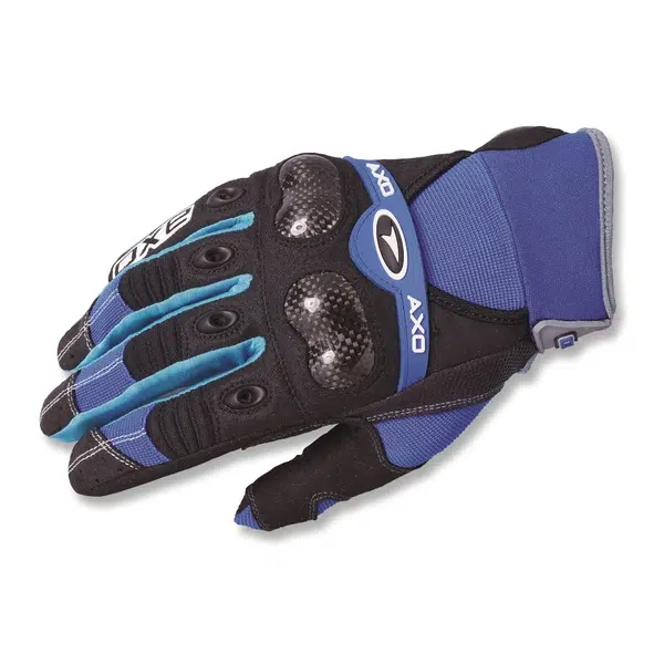 Motokrosové rukavice AXO VR-X modrá M