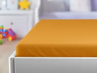 Jersey prostěradlo do dětské postýlky meruňková 60 x 120 cm