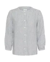 Part Two Blúzka  modrosivá / biela