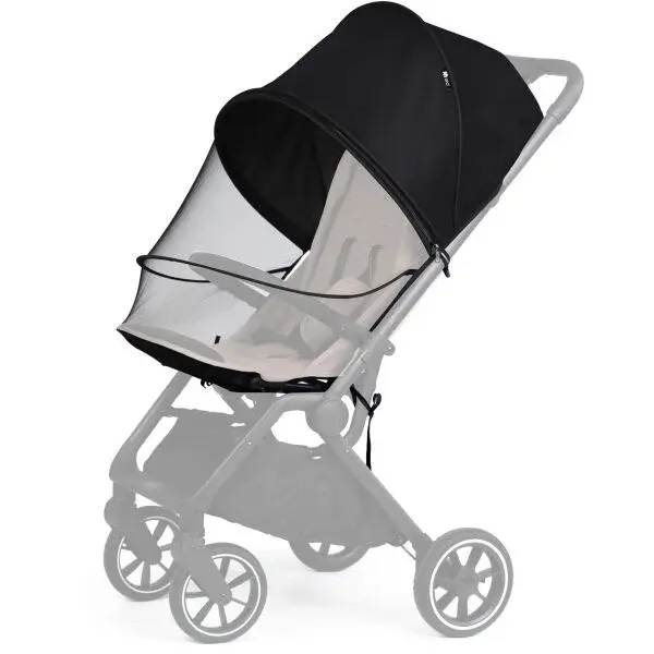 Sipo MOSQUITO NET 2v1 Síťka proti hmyzu a sluneční clona na kočárek, černá, velikost