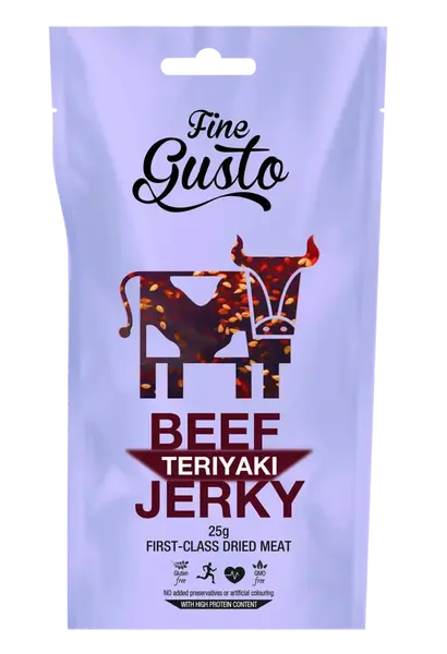 FINE GUSTO Hovězí Jerky Teriyaki 25 g