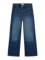 MANGO TEEN Džínsy  tmavomodrá