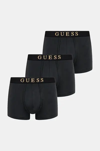 Boxerky Guess 3-pack černá barva, U5BG70 K0410