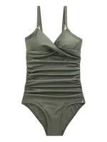 Next Jednodielne plavky  olivová