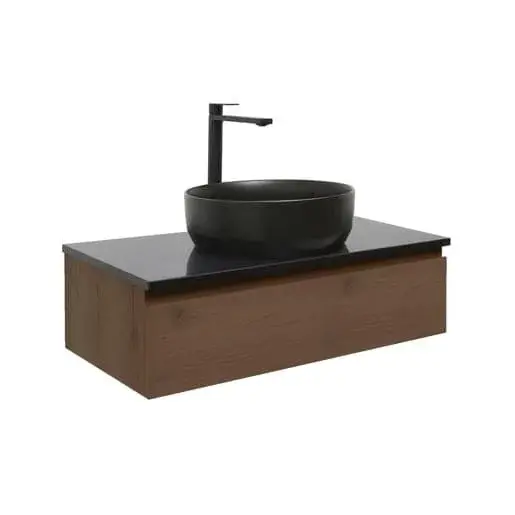 Kúpeľňová skrinka s umývadlom SAT B-Way 79x30x45 cm orech mat BWAY80NUTZUB