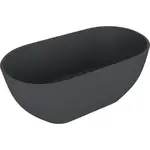 Polysan Reduta voľne stojaca vaňa 150x75 cm liaty mramor ľavá aj pravá antracit antracit 71843.51