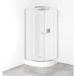Set sprchovacieho kúta a vaničky, štvrťkruh 90x90 cm Multi Basic SIKOBKMUS90CRCH