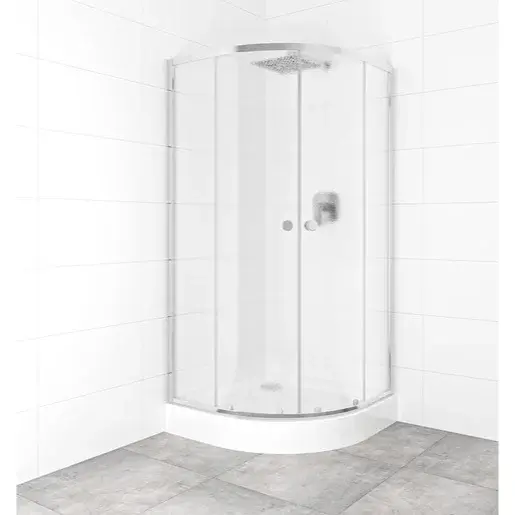 Set sprchovacieho kúta a vaničky, štvrťkruh 90x90 cm Multi Basic SIKOBKMUS90CRCH