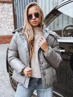 Dámská kožená prošívaná bunda COLLAR