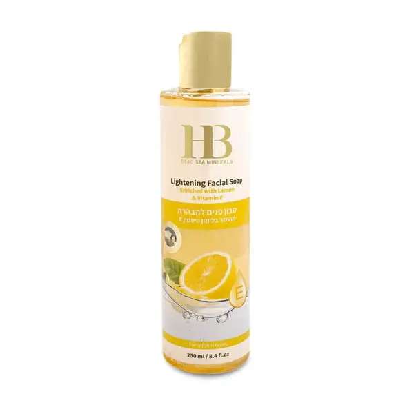 H&B Dead Sea Minerals Zesvětlující pleťové mýdlo s vitaminem E 250 ml