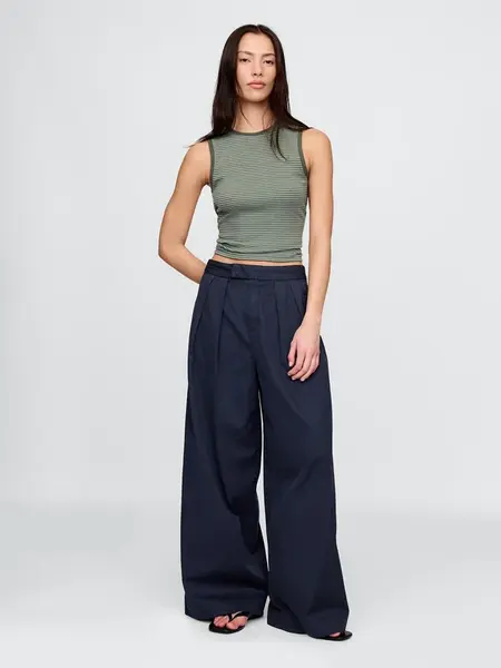 GAP High Rise Wide Trousers - Women's
