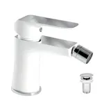 Novaservis Nobless Tina bidetová batéria s clic-clacom biela / chróm 38011,1 38011.1