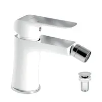 Novaservis Nobless Tina bidetová batéria s clic-clacom biela / chróm 38011,1 38011.1