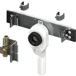 Pisoárové upevňovacia doska do steny TECEprofil pre pisoáre Keramag Joly so splachovacím ventilom TECE U 1