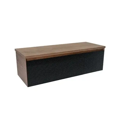 Kúpeľňová skrinka s krycou doskou Naturel Monza 119x30x45 cm orech mat MONZA120BN