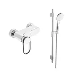 Sprchová batéria SAT Fusion so sprchovacím setom 150 mm chróm SATBSFU268KPCSET