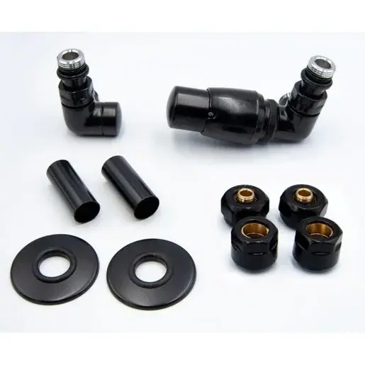 HOPA Classic-Set ventil pre ústredné vykurovanie čierna VENTILVISIONSETB